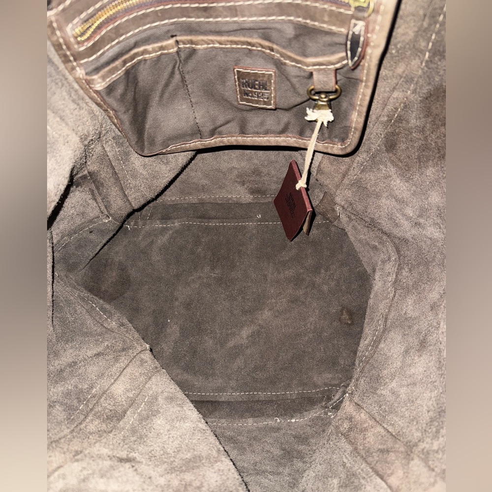 Ruehl No. 925 Brown Leather Slouchy Shoulder Bag – Vintage & Rare - Picture 5 of 7